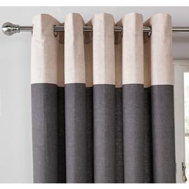 Argos Home Printed Header Unlined Eyelet Curtains