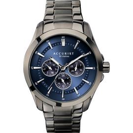 Accurist Men's Gunmetal Stainless Steel Bracelet Watch