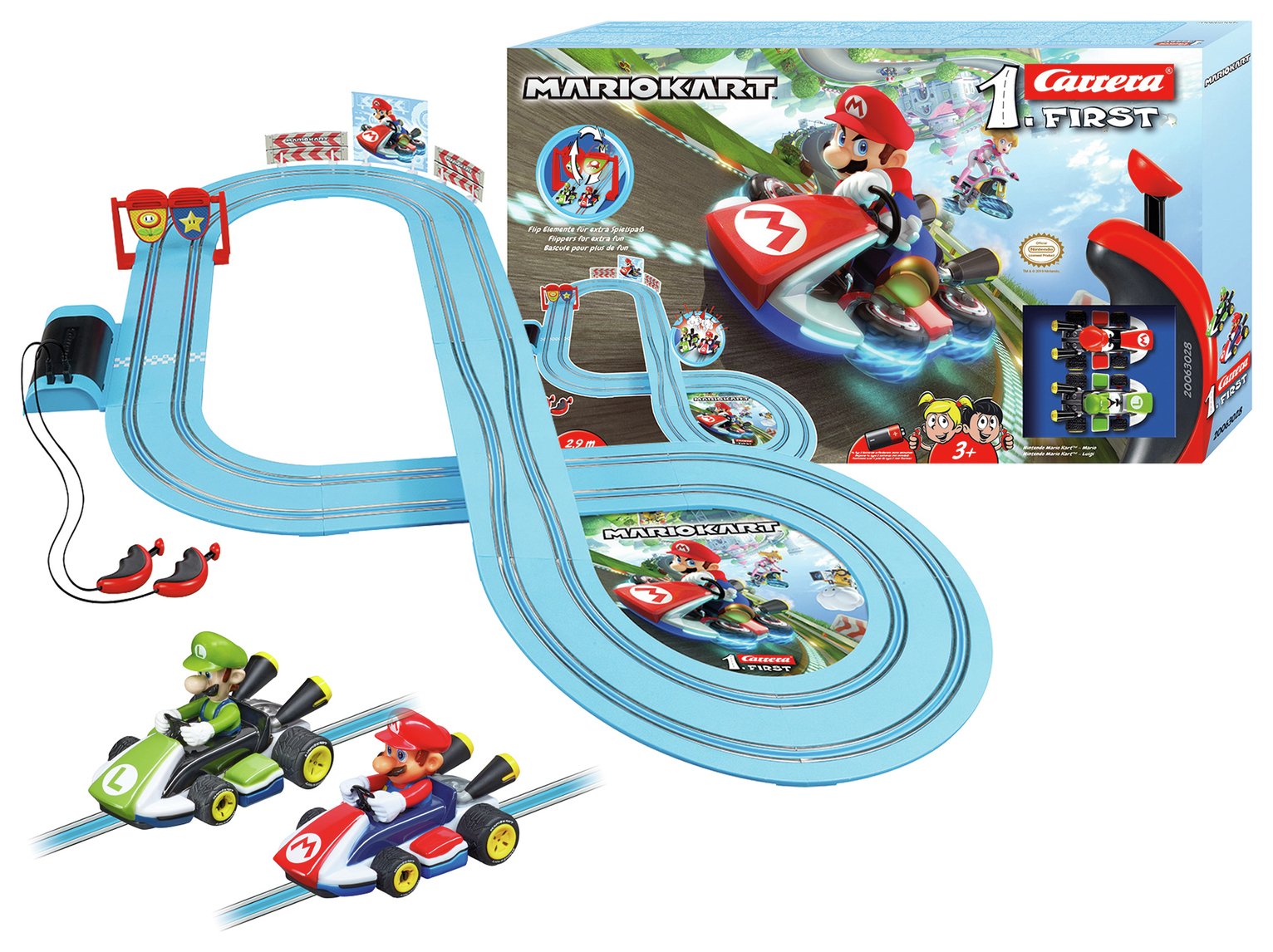 mario scalextric cars