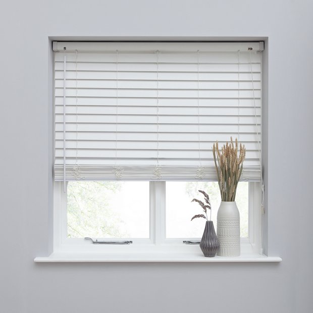 Buy Habitat 50mm Faux Wood Venetian Blind - White, Blinds