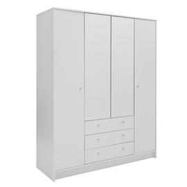 Argos Home Malibu 4 Door 3 Drawer Mirror Wardrobe