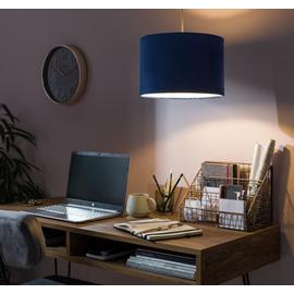 Habitat Velvet Easy Fit Lampshade - 30cm