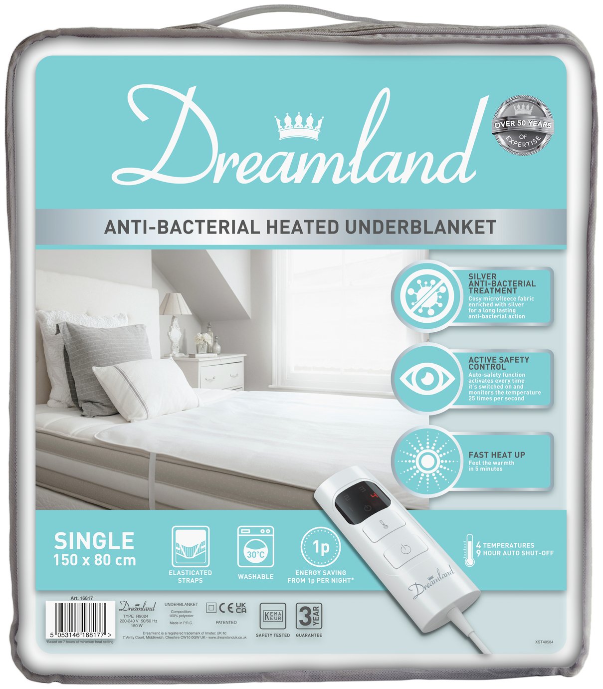 Buy Dreamland Antibacterial Heated 