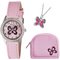 Tikkers Girls' Pink Butterfly Watch Set