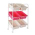 Argos Home 6 Box Storage Unit - Pink & White