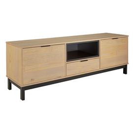 Argos Home Industrial Pine 2 Door 1 Drawer TV Unit - Natural