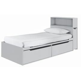 Habitat Lloyd Storage Cabin Bed with Headboard - Grey