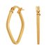 Revere 9ct Gold Geometric Hoop Earrings