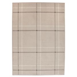 Argos Home Brancaster Check Rug - 160x120cm - Natural