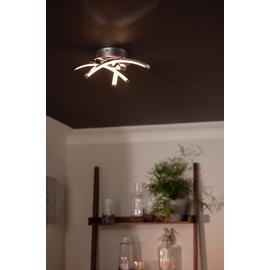 Argos Home Criss Cross Flush to Ceiling Light - Chrome