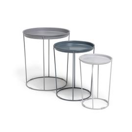 Argos Home Finley Nest of 3 Tables - Grey