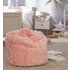 Argos Home Faux Fur Pink Fluffy Bean Bag