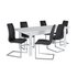 Argos Home Lyssa Extending XL Gloss Table & 6 ChairsBlack