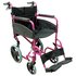Aidapt Deluxe Transport Aluminium Pink Wheelchair