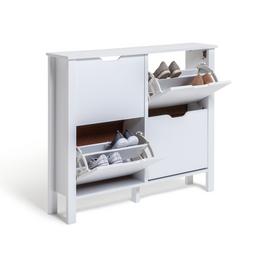 Habitat Compton 4 Shelf Shoe Storage Cabinet - White