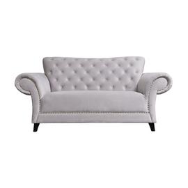 Argos Home Chelsea 2 Seater Velvet Sofa - Grey