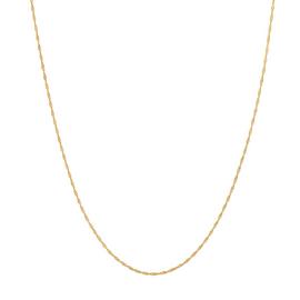 Revere 9ct Gold Twist Curb Chain 18 Inch Necklace