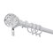 Argos Home Extendable Metal Glitter Curtain Pole - White