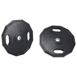 Pro Fitness Olympic Rubber Weight Plates 2 x 20kg