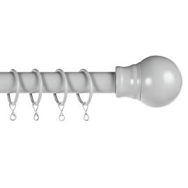 Argos Home Grey Extendable Curtain Pole - 110cm - 300cm
