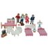 Wooden Dolls House Family and Furniture Playset