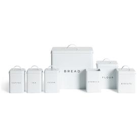Habitat 7 Piece Carbon Steel Storage Set - white
