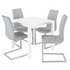 Argos Home Lyssa Gloss Dining Table & 4 Milo Chairs