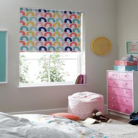 Habitat Kids Rainbow Blackout White Roller Blind