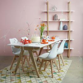 Habitat Jerry Pair of Dining Chair - White