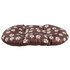 Paw Print Fleece Oval Cushion - Medium