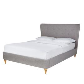 Argos Home Elizabeth Upholstered Kingsize Bed Frame - Grey