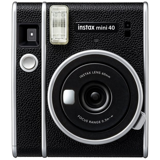 Buy instax Mini 40 Instant Camera - Black and Silver