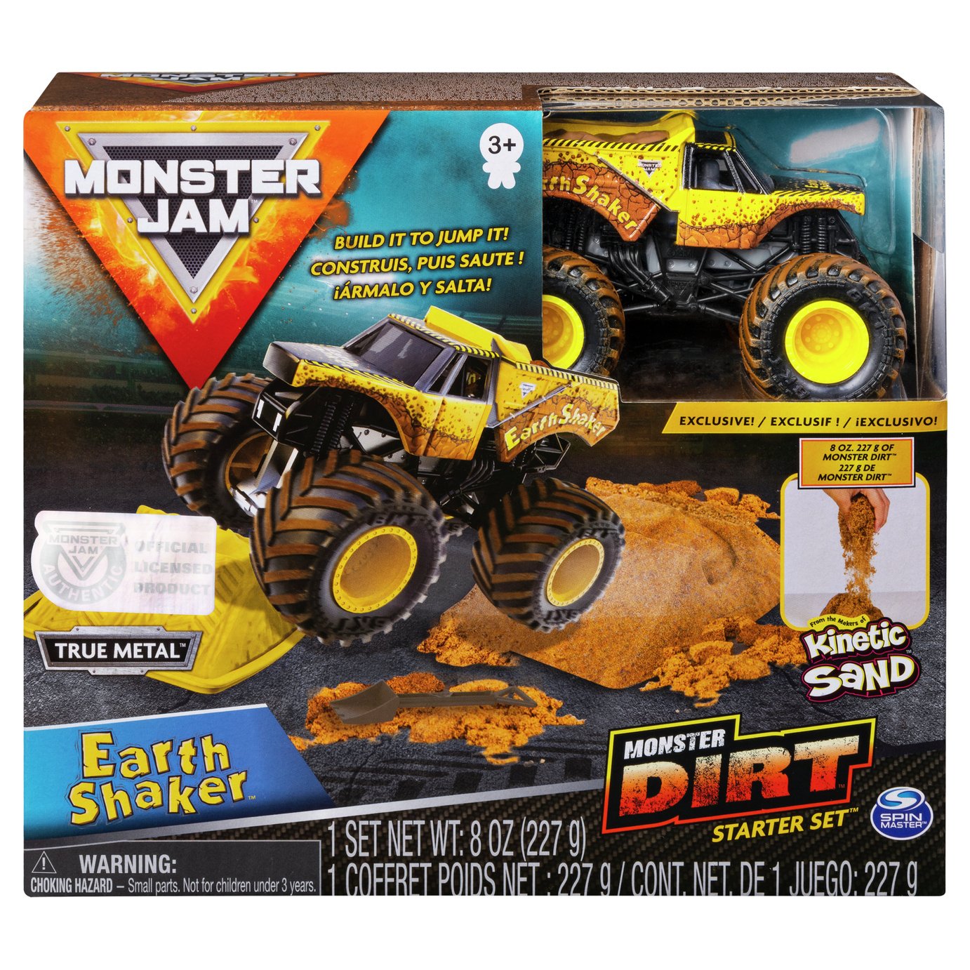 monster jam kinetic dirt