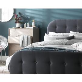 Argos Home Ashby Ottoman Double Fabric Bed Frame - Grey