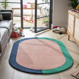 Habitat Studio Two-tone Border Wool Rug -100x170cm