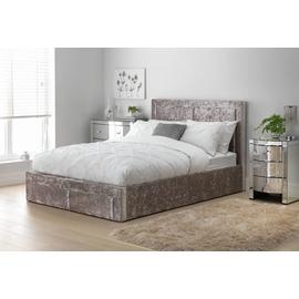 Argos Home Kourtney End Open Ottoman Kingsize Bed - Silver