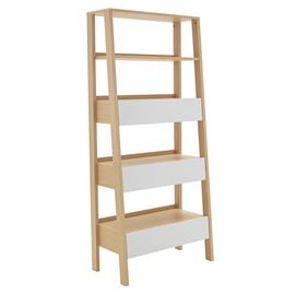 Argos Home Essel 5 Shelf Leaning Bookcase - Two Tone