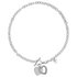 Lipsy Silver Colour Crystal Heart Charm TBar Necklace