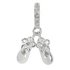 Moon & Back Sterling Silver Ballet Shoes Charm