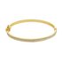 Revere 9ct Gold Plated Silver Glitter Bangle