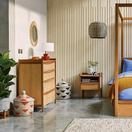 Habitat Derwent Oak Bedside Table