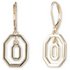Anne Klein Gold Plated Octagonal Shape Drop Earrings