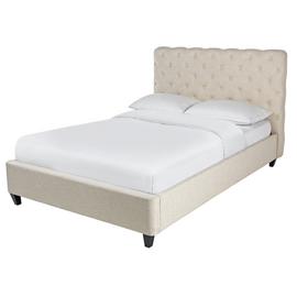 Argos Home Bouton Upholstered Kingsize Bed Frame - Natural