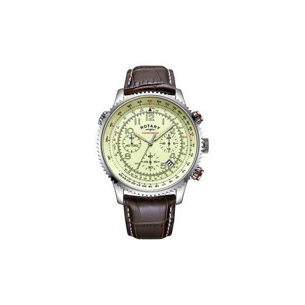 Buy Rotary Men's Brown Strap Chronograph Watch at Argos.co.uk Your Online Shop for Men's