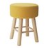 Argos Home Small Fabric Footstool - Yellow