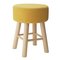 Argos Home Small Fabric Footstool - Yellow
