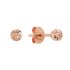 Revere 9ct Rose Gold Diamond Cut Ball Stud Earrings