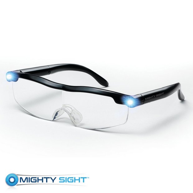 160% Magnifying Glasses with Light. Rechargeable LED Lighted Magnification  Eyeglasses. Anti Blue Light. Mighty Bright Sight Hands Free Magnifier for  Close Work. Craft. Jewellers. Reading. 