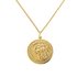 Revere Mens 9ct Gold Plated Lion Coin Pendant