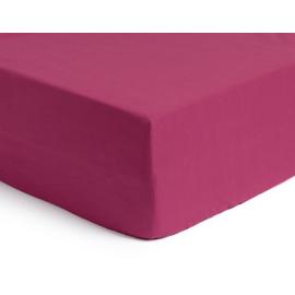 Habitat Cotton Rich 180 TC Plain Berry Fitted Sheet - Single